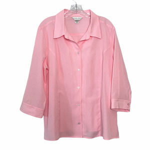 Christopher & Banks Gingham Shirt Jacket Sz XL